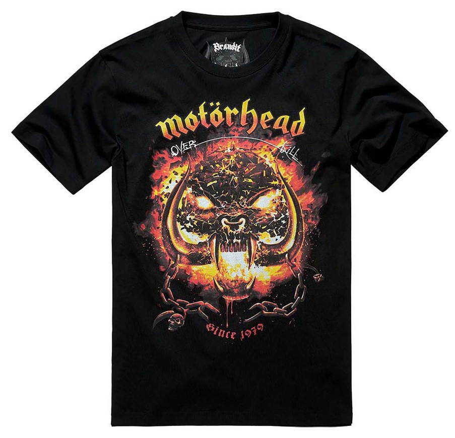 Clearance Maglietta Motorhead Brandit Overkill T-Shirt E Polo