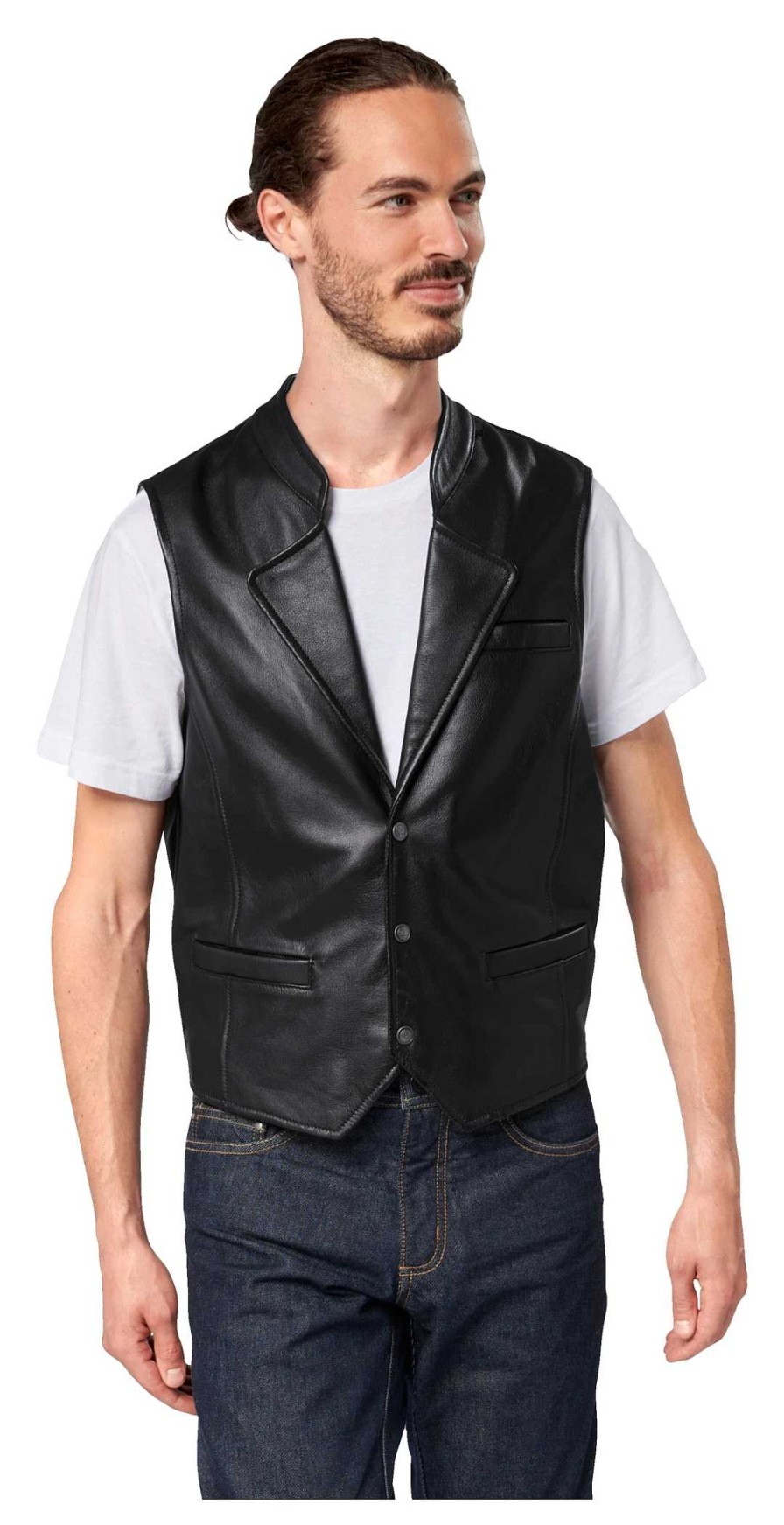 New Detlev Louis Dl-Sm-4 Gilet In Pelle