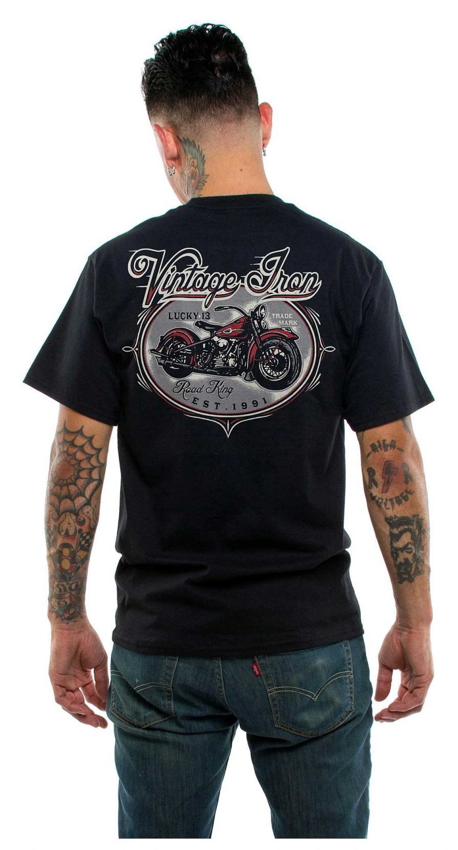 Clearance Maglietta Lucky 13 Road King T-Shirt E Polo