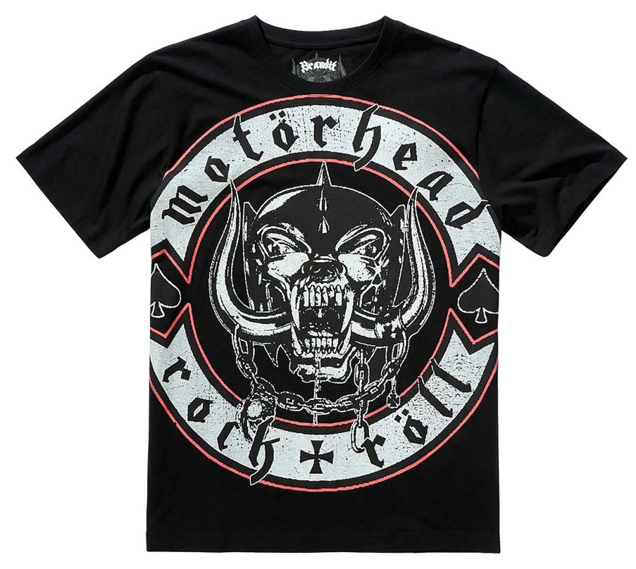 Clearance Maglietta Motorhead Brandit Rock N Roll T-Shirt E Polo