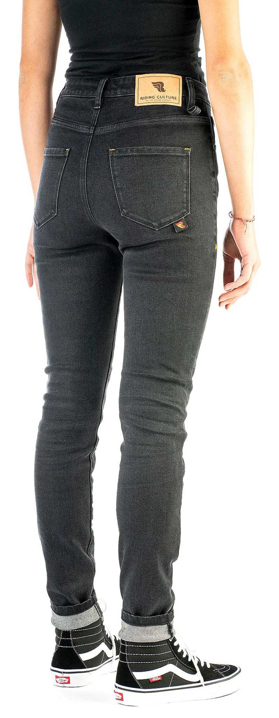 New Cultura Dell'Equitazione Da Donna A Vita Alta Pantaloni Jeans