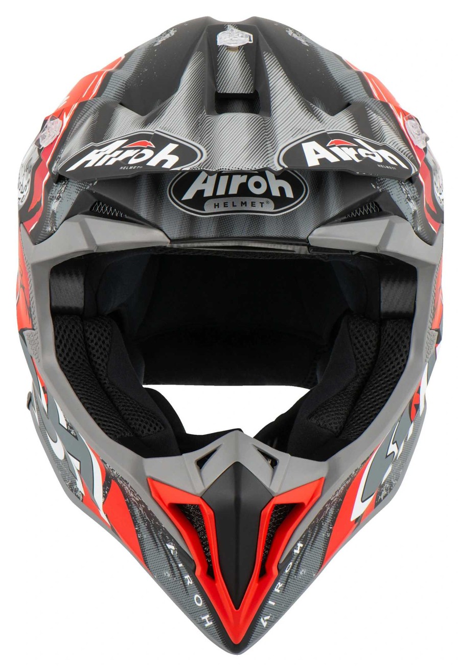 Best Airoh Wrap Alien Rosso Opaco Caschi Da Cross Ed Enduro