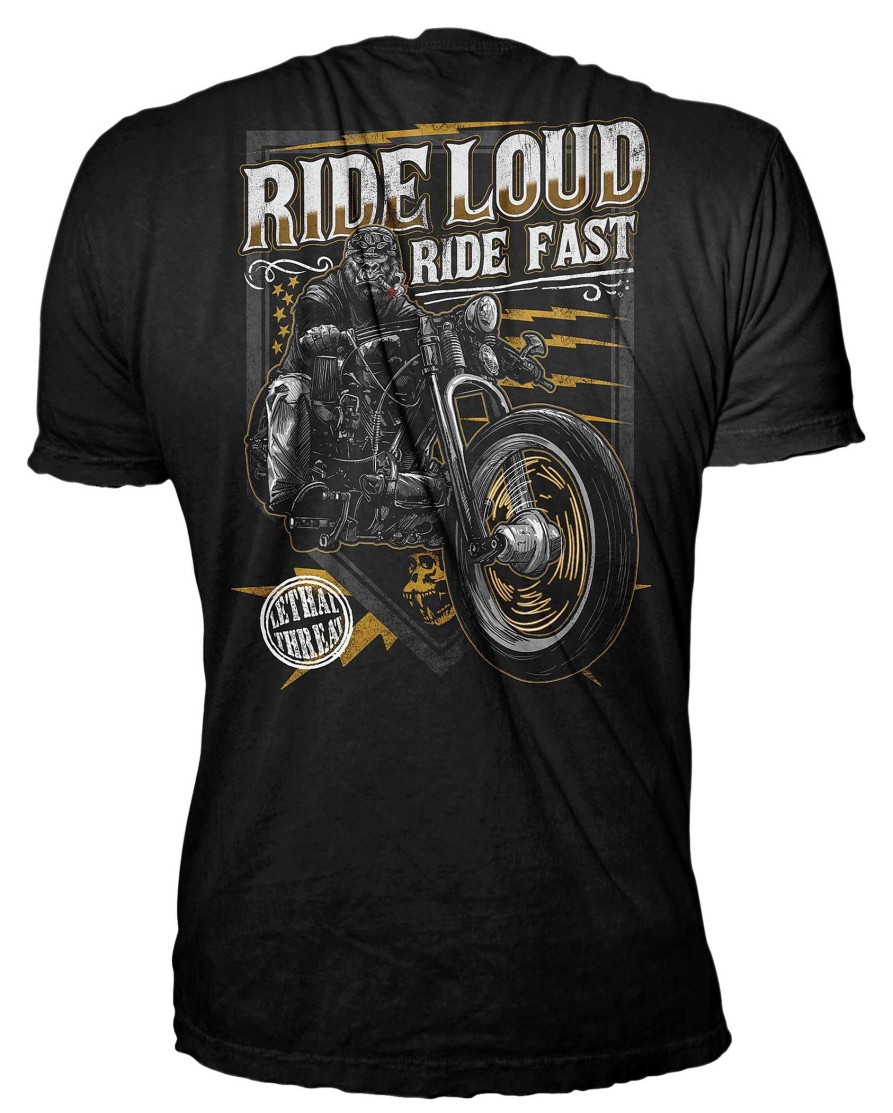 Online Maglietta Lethal Threat Ride Loud Gorilla T-Shirt E Polo