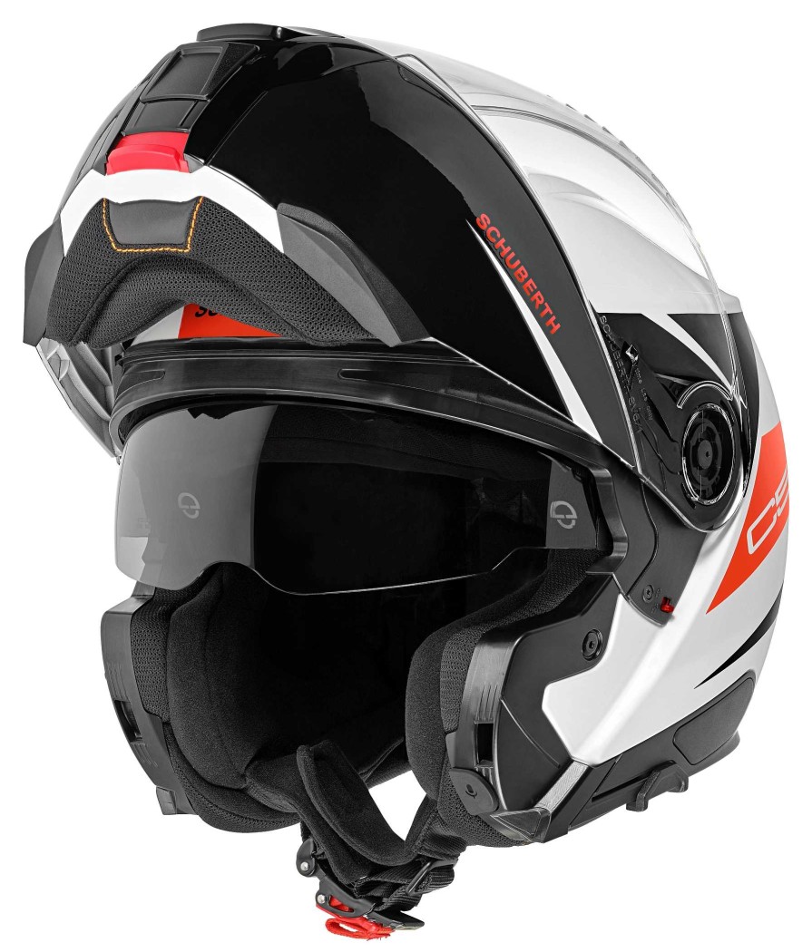 New Schuberth C5 Eclipse Rosso Caschi Apribili