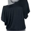 Wholesale T-Shirt Nera Da Donna Premium Heart Rules T-Shirt E Polo